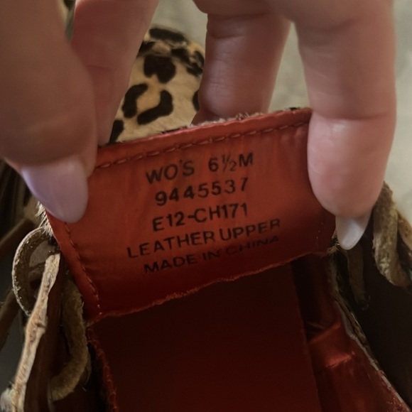 Leopard calf hair, Sperry sz 6.5 - Picture 4 of 5